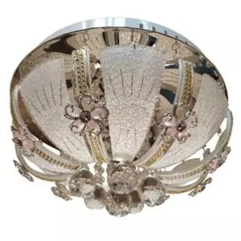 Люстра LED, E14, 60Вт, 230В, хром