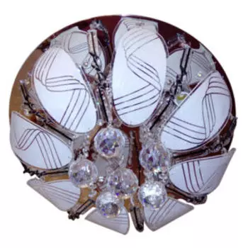 Люстра LED, E14, 60Вт, 230В, хром, дистанционное управление