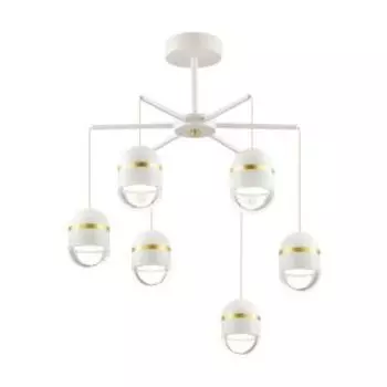 Люстра Minion LED, 30 Вт, металл, белый