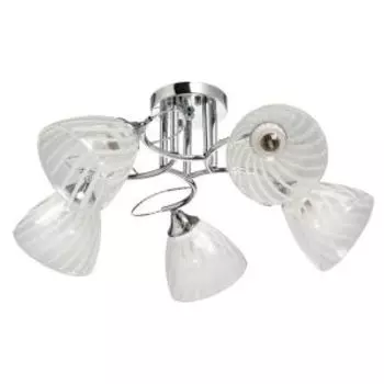 Люстра Нежность, Е27, 60Вт, металл, стекло