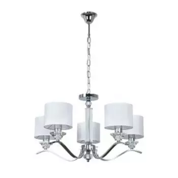 Люстра подвесная Arte Lamp Alhena, E14, 40 Вт, металл, хром