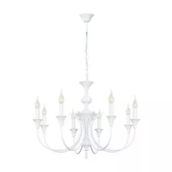 Люстра подвесная Arte Lamp Collinetta, E14, 40 Вт, металл, белый