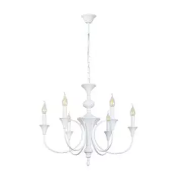 Люстра подвесная Arte Lamp Collinetta, E14, 40 Вт, металл, белый