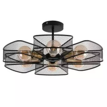 Люстра потолочная Arte Lamp Maasym, E27, 60 Вт, черная сетка