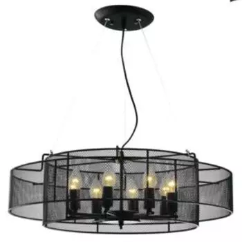 люстра PowerLight Grid 8xE14x40W Черная