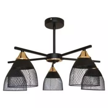 Люстра Символ Света CC01444/5, Е27, 60 Вт, черный, сетка