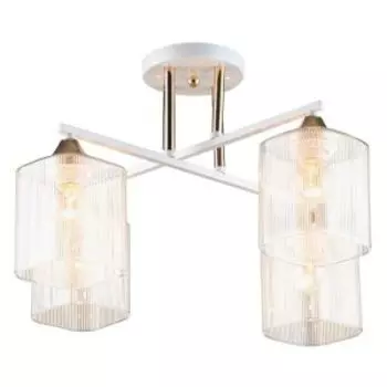 Люстра Символ Света CC4355/4, Е27, 60 Вт, белый, золото