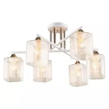 Люстра Символ Света CC4355/6, Е27, 60 Вт, белый, золото