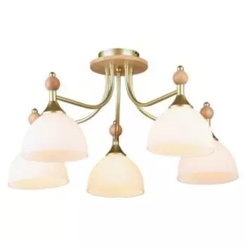 Люстра Символ Света CC6396/5, Е27, 60 Вт, матовое золото