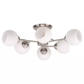 Люстра Символ Света CC6547/6, Е27, 60 Вт, матовый хром