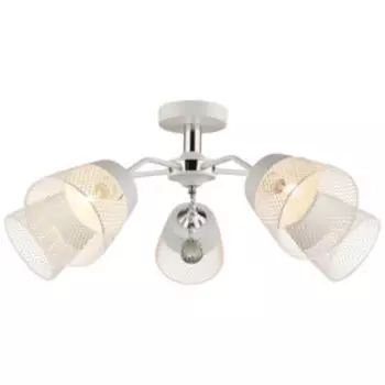 Люстра Символ Света, Е27, 60 Вт, белый, хром