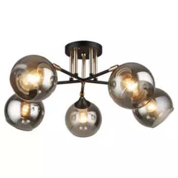 Люстра Символ Света, Е27, 60 Вт, черный