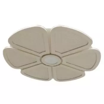 Люстра светодиодная, 116 Вт, 3000K~6500K, металл, акрил