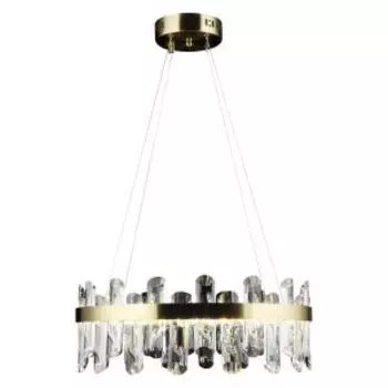 Люстра светодиодная Символ Света CC2595/62, 62 Вт, позолоченная бронза, на подвесе