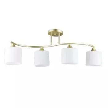 Люстра Тетро 37, Е27, 60 Вт, 76х27 см, металл, стекло, золото