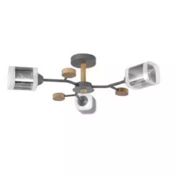 Люстра Тетро, E27, 60 Вт, серый