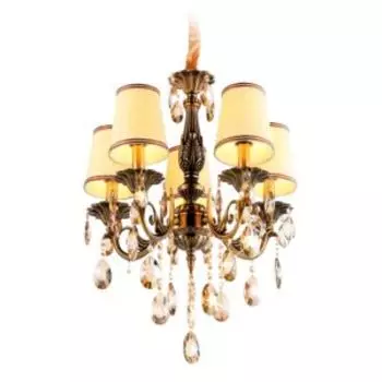 Люстра Traditional TR4577, E14, 40 Вт, 56х57 см, бронза, белый