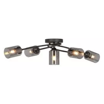 Люстра Vitaluce V2048-1/5PL, E27, 40 Вт, черные плафоны