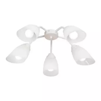 Люстра Vitaluce V31950/5PL, E14, 40 Вт, пластиковые бежевые плафоны