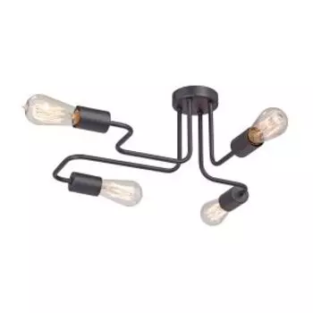 Люстра Vitaluce V4196-1/4PL, E27, 40 Вт, черный