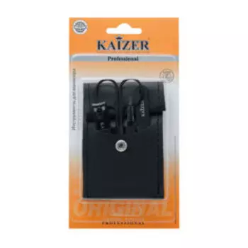 Маникюрный набор Kaizer, 4 предмета, в чехле