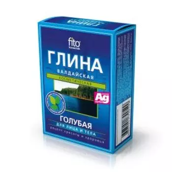 Маска для лица Фитокосметик Глина голубая Валдайская, 100 г
