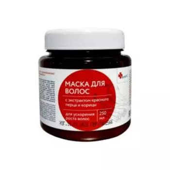 Маска для волос Apoteks с экстрактом красного перца и корицы для роста волос, 250 мл