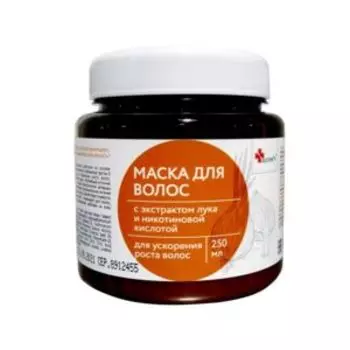 Маска для волос Apoteks с экстрактом репчатого лука и никотиновой кислотой для роста волос, 250 мл
