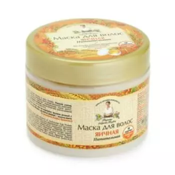 Маска для волос Рецепты Бабушки Агафьи Яичная питательная, для всех типов волос, 300 мл