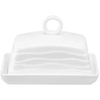 масленка ELAN GALLERY Айсберг волны 13,5х9х8 см, фарфор