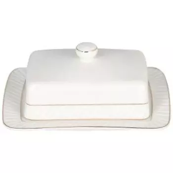 Масленка Lavenir Пломбир, 17х12.5х7.5 см, фарфор