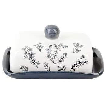 Масленка Луговые Травы, 17.5х13.5х8.5 см, керамика