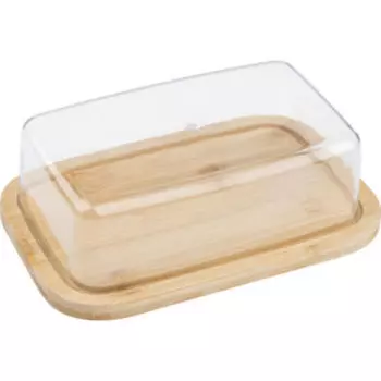 масленка MALLONY Bambu 19х12,5х6 см. бамбук/пластик