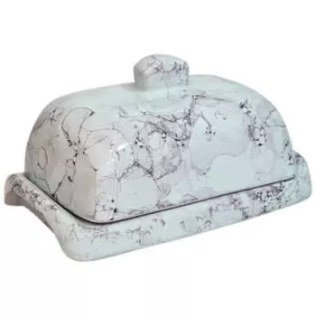 Маслёнка Романтика Русская, 17х10 см, керамика