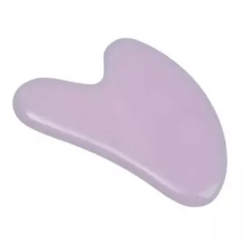 Массажёр Гуаша Сердце, 7.5х5 см, глянцевый розовый