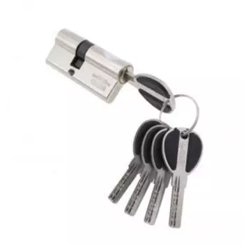 Механизм цилиндровый перфорированный, ключ-ключ, 40мм, матовый никель