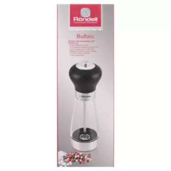 Мельница для соли и перца Rondell RD-1503 Buffalo, нерж. сталь/пластик