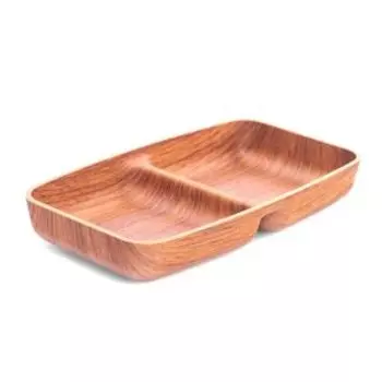 Менажница Attribute Madera Noche, 2 секции, 10х17.5 см, пластик