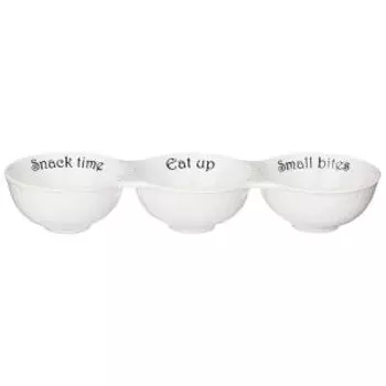 менажница BRONCO Soul Kitchen 3 секции 24х8х4 см, фарфор