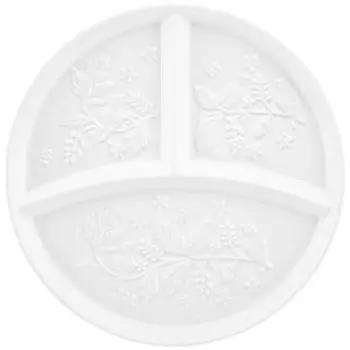 Менажница Elan Gallery Птички на ветке, 22х22х2.5 см, 3 секции, фарфор