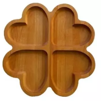 Менажница Harmonia Клевер, 23 см, дерево