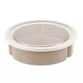 Менажница Idea с крышкой, 3 секции, пластик, в ассортименте