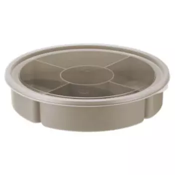 Менажница с крышкой Idea, капучино, пластик