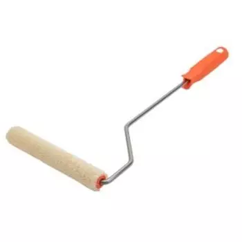 Мини-валик в сборе Decor Black Edition mini, велюр, d 15 мм, ширина 150 мм, удлиненная ручка