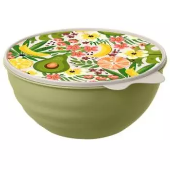 миска с крышкой Лето 3,7 л, пластик