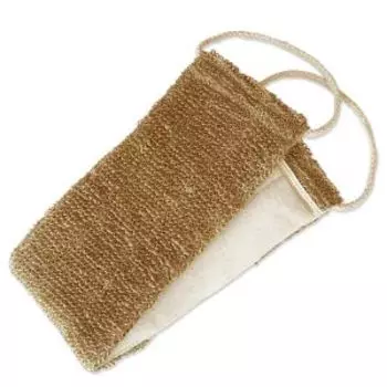 Мочалка для тела Antella Рами, 10х63 см, широкая, с ручками