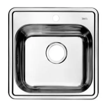 Мойка Iddis Strit S, 485х485 мм, нержавеющая сталь, шелк