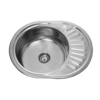 Мойка врезная глянцевая 5745-L, 570х450х160 мм, 0,6 мм