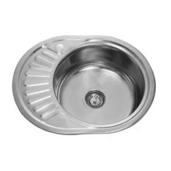 Мойка врезная глянцевая 5745-R, 570х450х160 мм, 0,6 мм