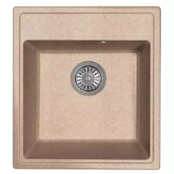 Мойка врезная Оливия 420, терра, искусственный камень